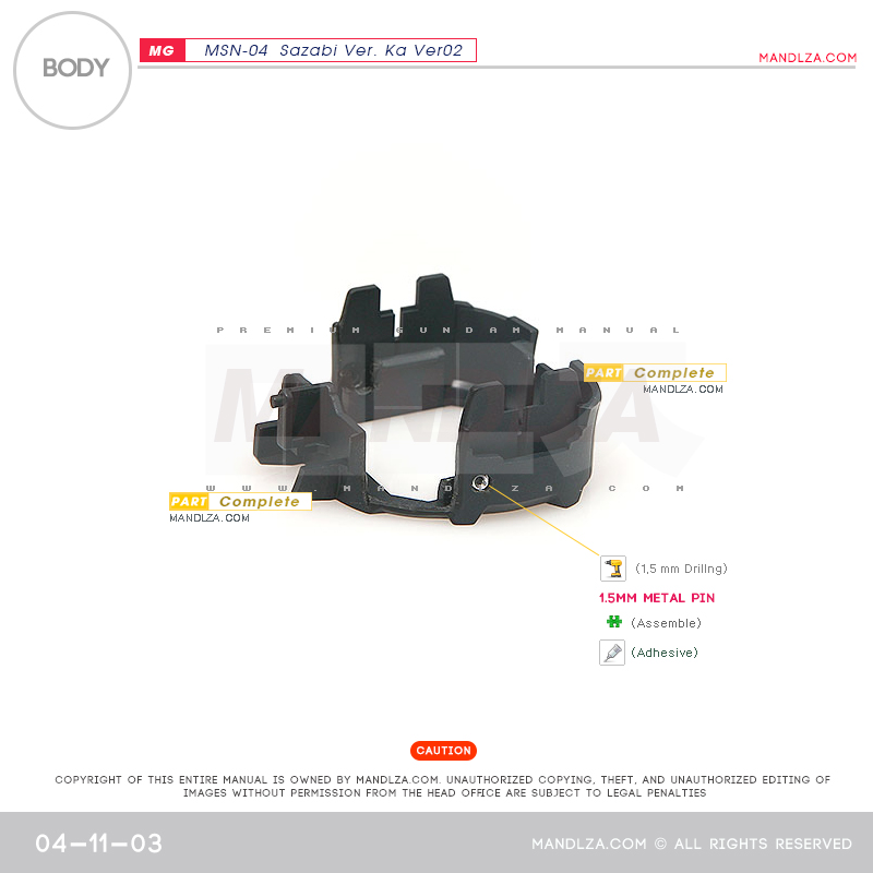 MG] SAZABI Ver.Ka Ver02 BODY 04-11