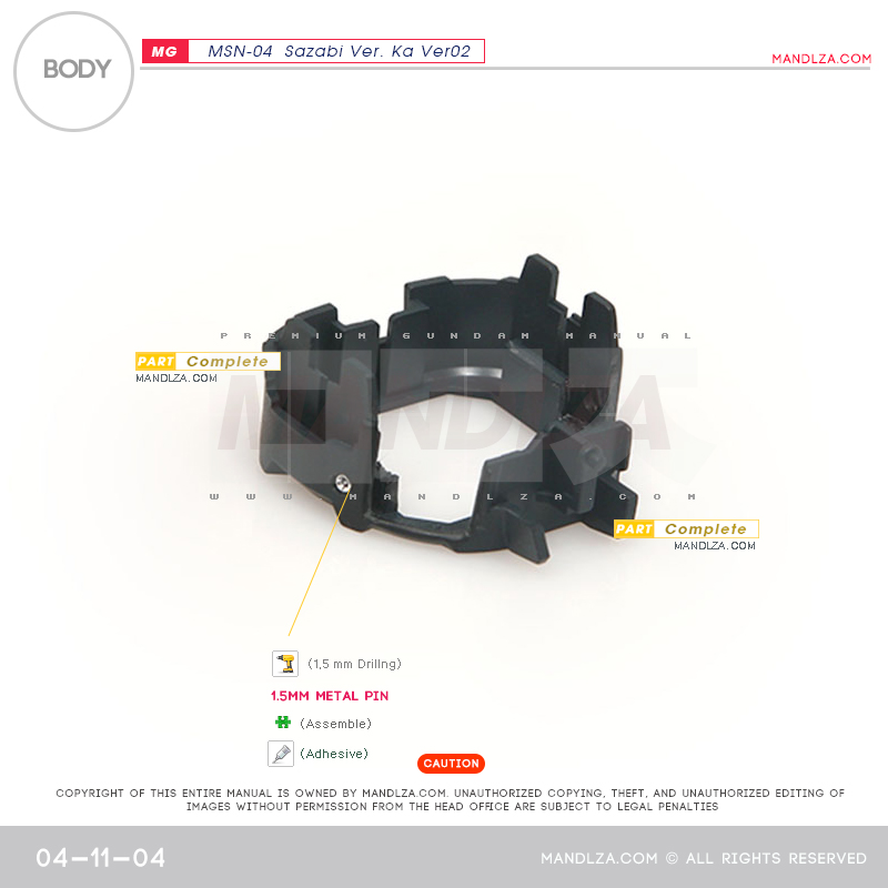 MG] SAZABI Ver.Ka Ver02 BODY 04-11