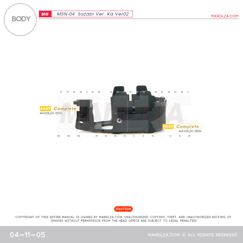MG] SAZABI Ver.Ka Ver02 BODY 04-11