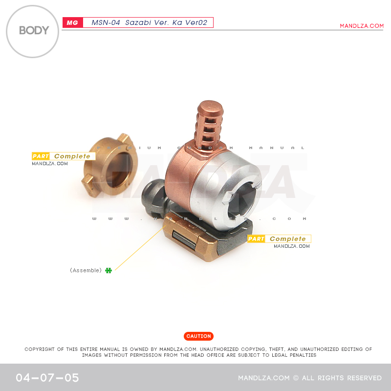 MG] SAZABI Ver.Ka Ver02 BODY 04-07