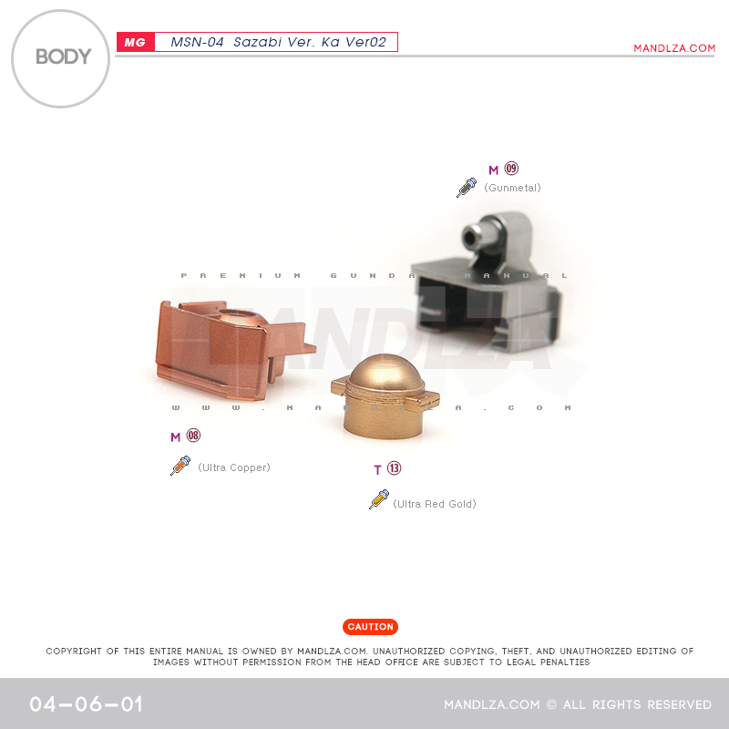 MG] MSN-04 SAZABI Ver.Ka Ver02 BODY 04-06