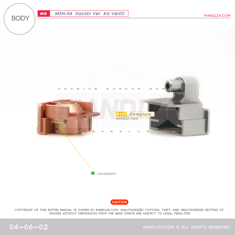 MG] MSN-04 SAZABI Ver.Ka Ver02 BODY 04-06