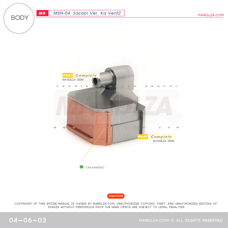 MG] MSN-04 SAZABI Ver.Ka Ver02 BODY 04-06