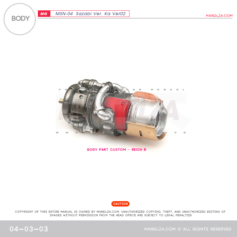 MG] SAZABI Ver.Ka Ver02 BODY 04-03