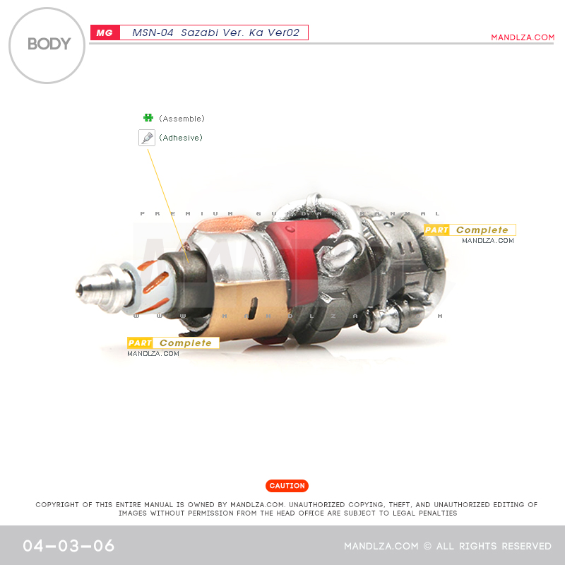 MG] SAZABI Ver.Ka Ver02 BODY 04-03
