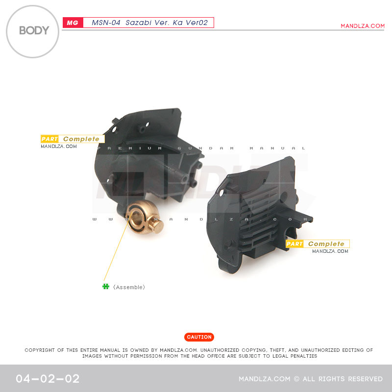 MG] SAZABI Ver.Ka Ver02 BODY 04-02