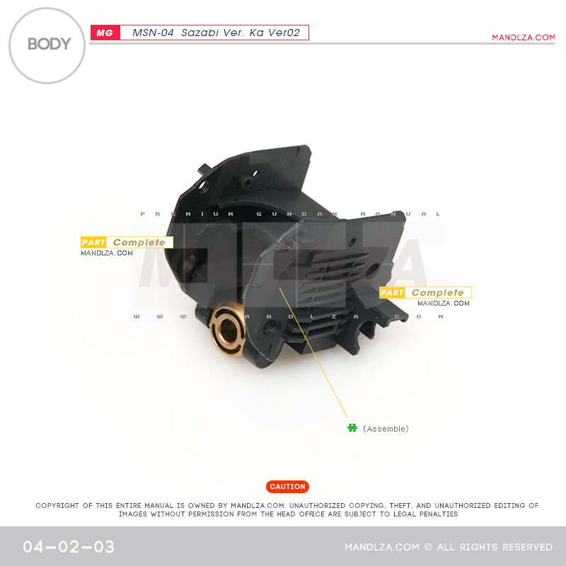 MG] SAZABI Ver.Ka Ver02 BODY 04-02