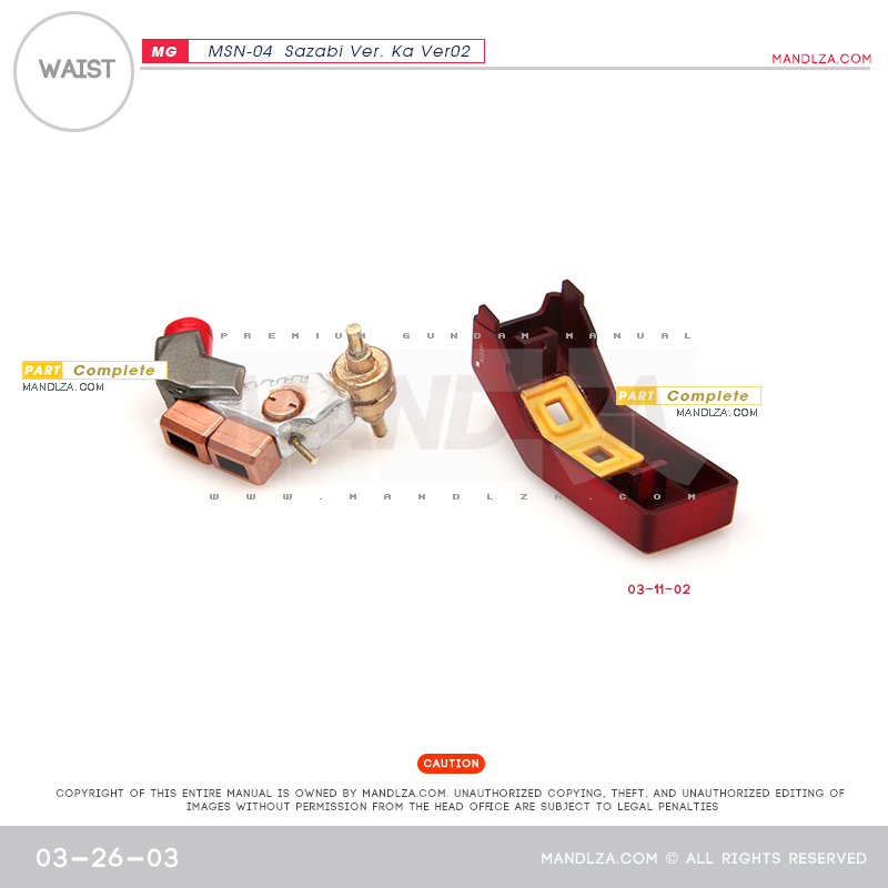 MG] SAZABI Ver.Ka Ver02 WAIST 03-26
