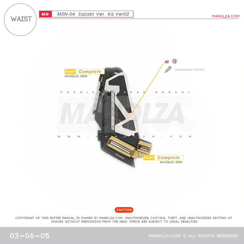MG] SAZABI Ver.Ka Ver02 WAIST 03-06