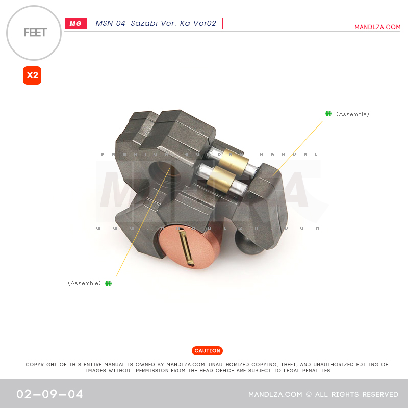 MG] SAZABI Ver.Ka Ver02 FEET 02-09