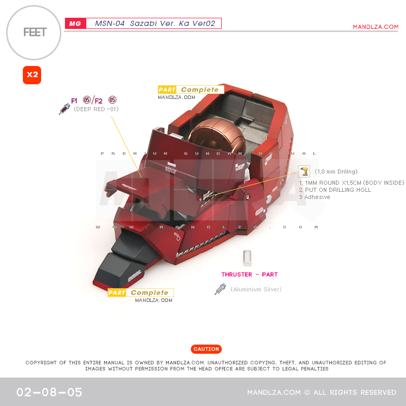 MG] SAZABI Ver.Ka Ver02 FEET 02-08