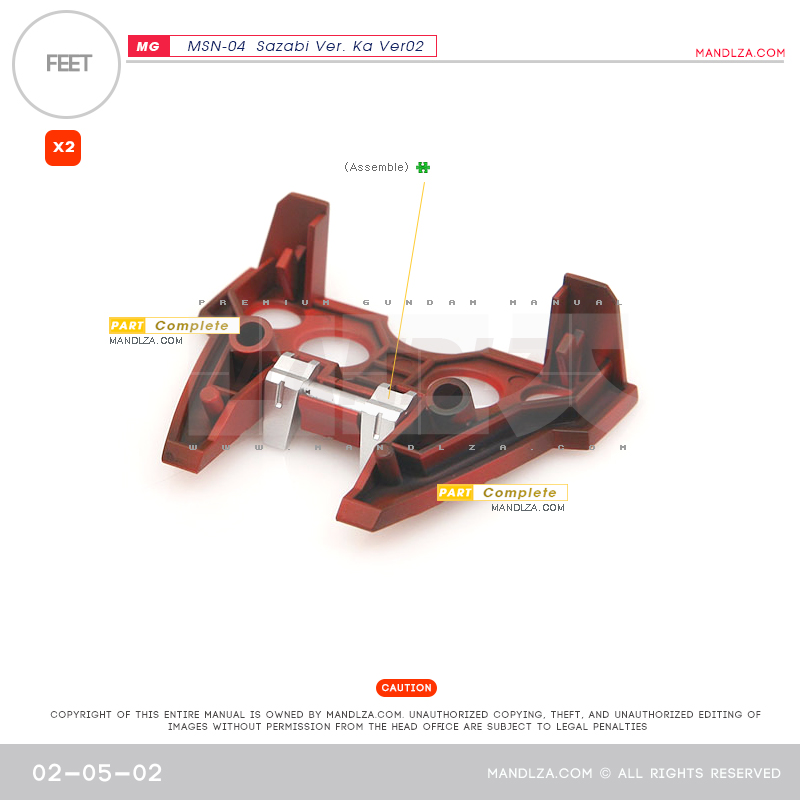 MG] SAZABI Ver.Ka Ver02 FEET 02-05