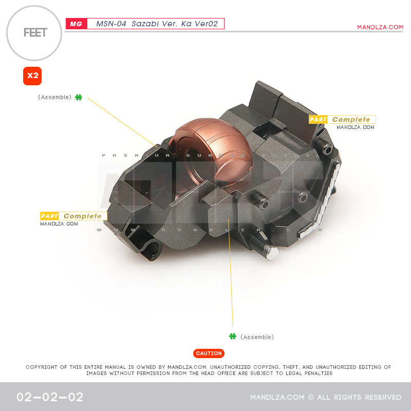 MG] SAZABI Ver.Ka Ver02 FEET 02-02