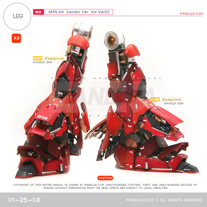 MG] SAZABI Ver.Ka Ver02 LEG 01-25