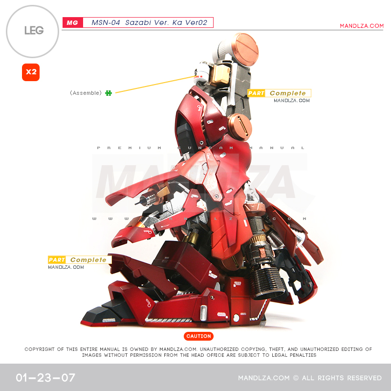 MG] SAZABI Ver.Ka Ver02 LEG 01-23