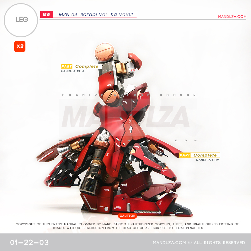 MG] SAZABI Ver.Ka Ver02 LEG 01-22