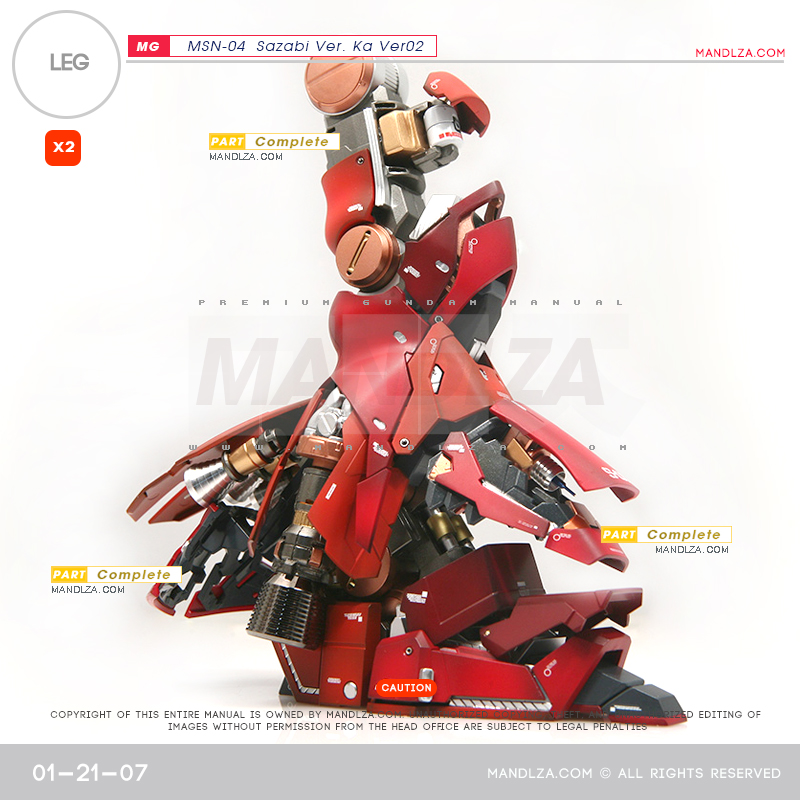 MG] SAZABI Ver.Ka Ver02 LEG 01-21