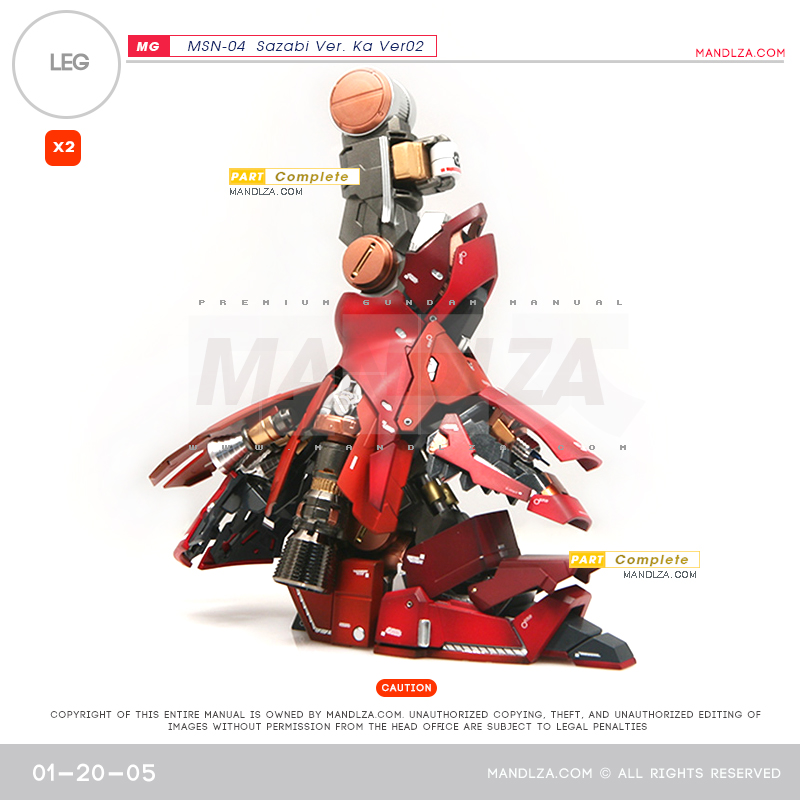 MG] SAZABI Ver.Ka Ver02 LEG 01-20