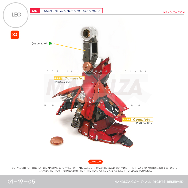 MG] SAZABI Ver.Ka Ver02 LEG 01-19