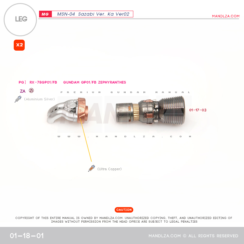 MG] SAZABI Ver.Ka Ver02 LEG 01-18