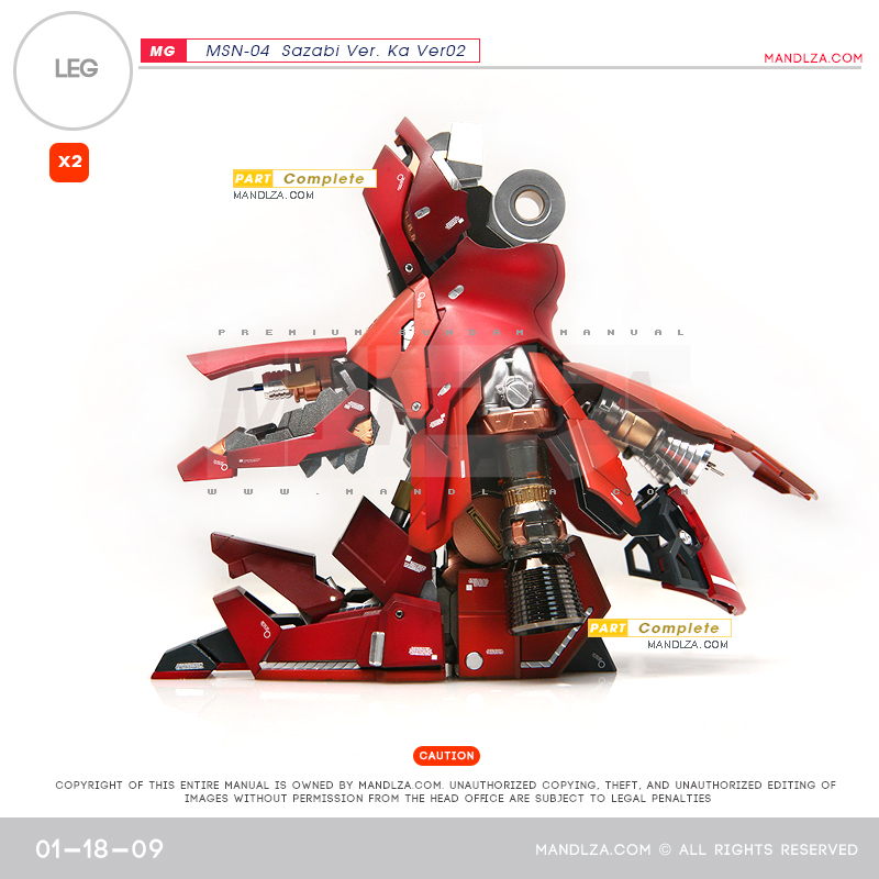 MG] SAZABI Ver.Ka Ver02 LEG 01-18