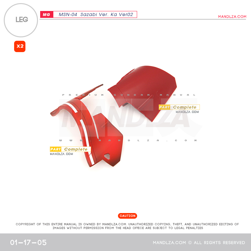 MG] SAZABI Ver.Ka Ver02 LEG 01-17