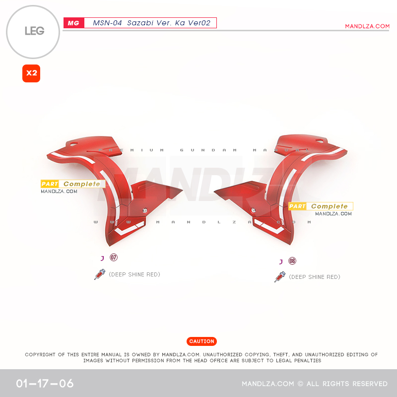 MG] SAZABI Ver.Ka Ver02 LEG 01-17