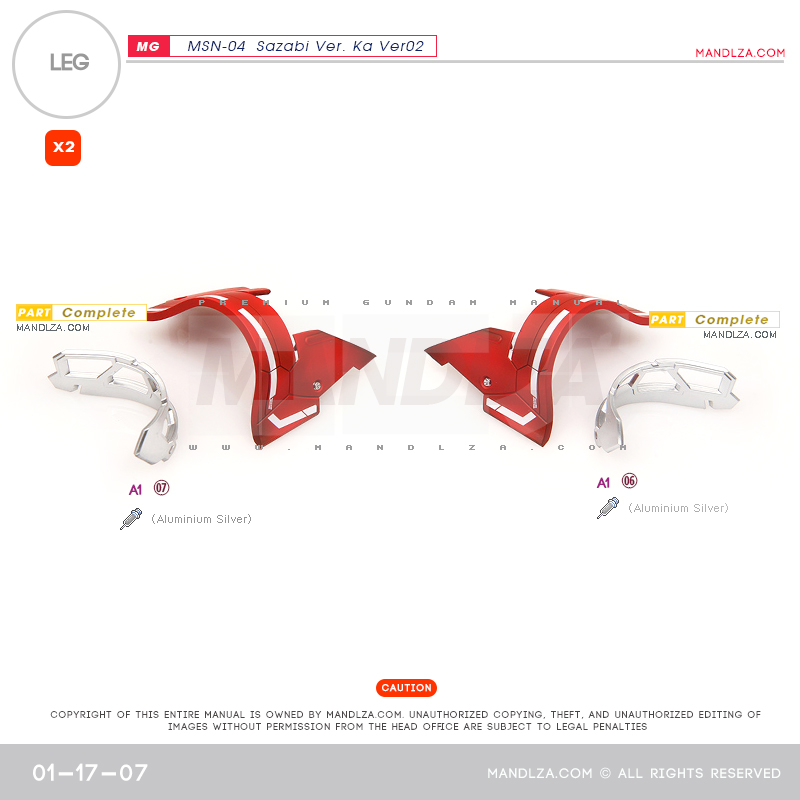 MG] SAZABI Ver.Ka Ver02 LEG 01-17