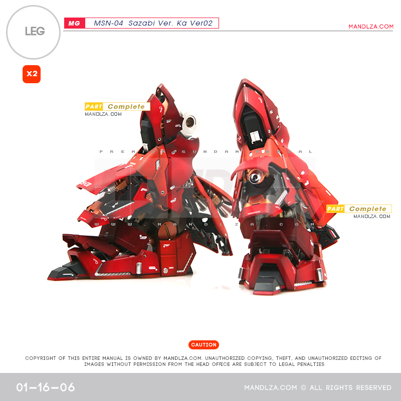 MG] SAZABI Ver.Ka Ver02 LEG 01-16