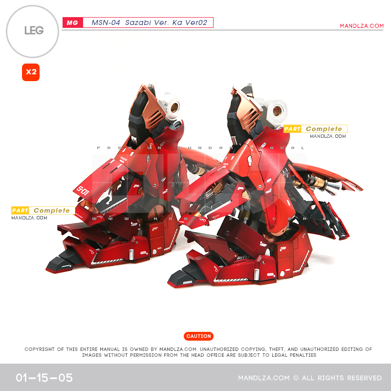 MG] SAZABI Ver.Ka Ver02 LEG 01-15