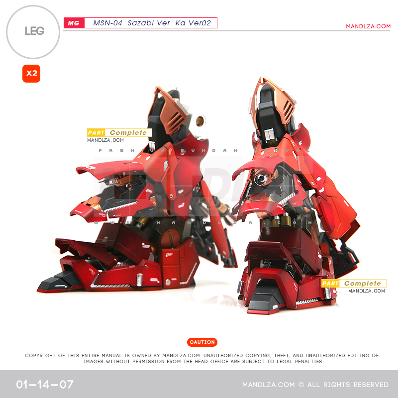 MG] SAZABI Ver.Ka Ver02 LEG 01-14