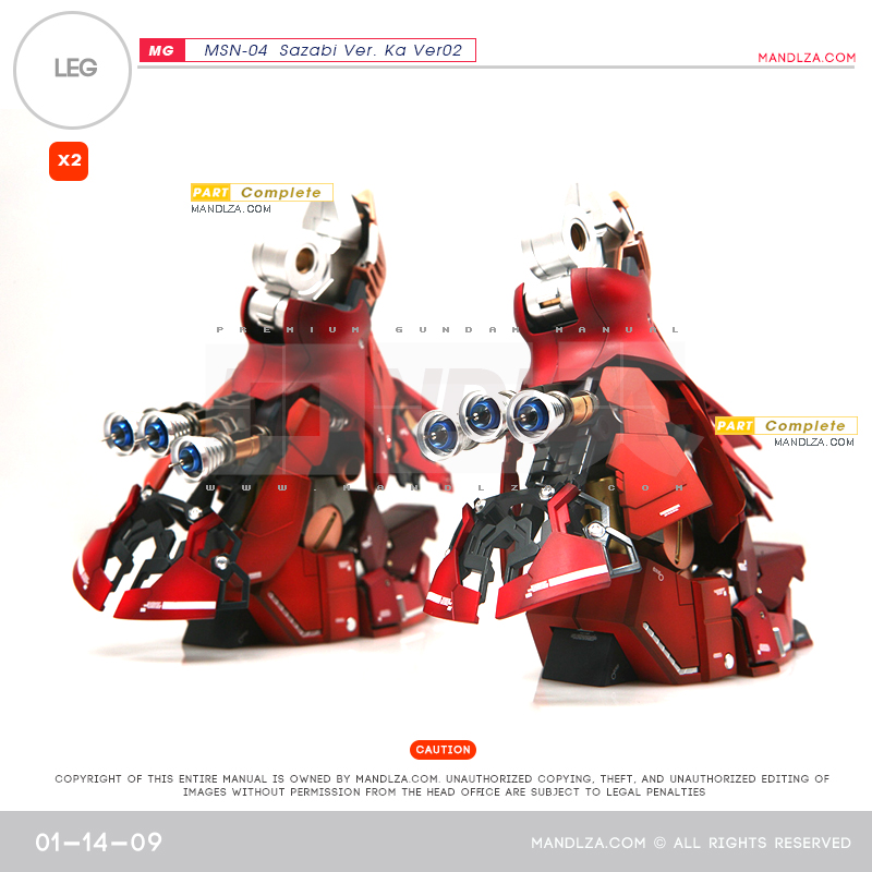 MG] SAZABI Ver.Ka Ver02 LEG 01-14