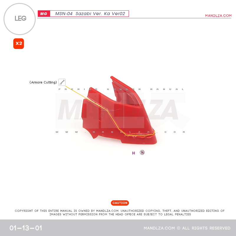 MG] SAZABI Ver.Ka Ver02 LEG 01-13