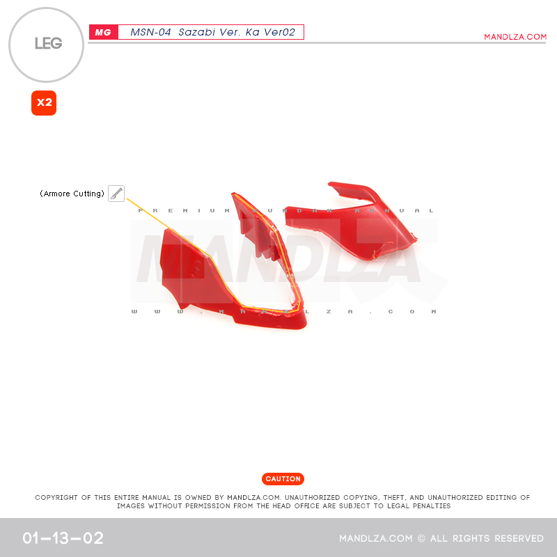 MG] SAZABI Ver.Ka Ver02 LEG 01-13
