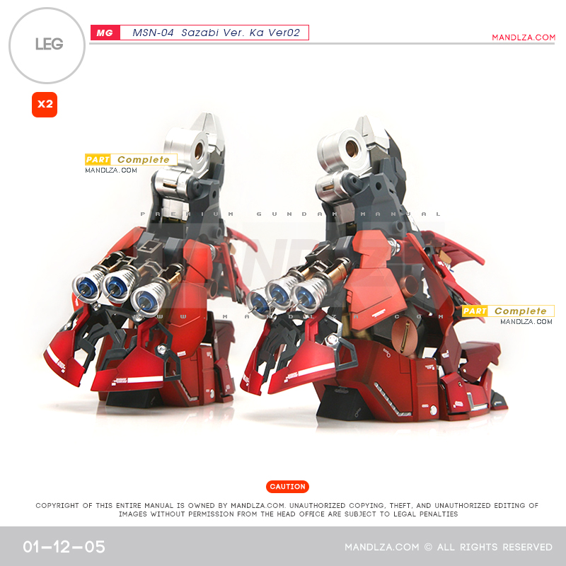 MG] SAZABI Ver.Ka Ver02 LEG 01-12