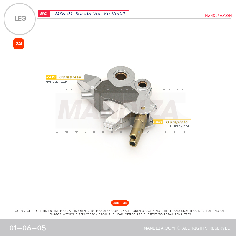 MG] SAZABI Ver.Ka Ver02 LEG 01-06
