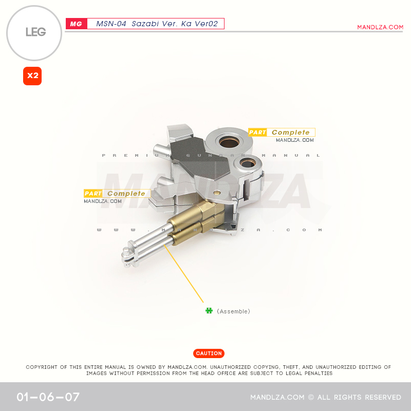 MG] SAZABI Ver.Ka Ver02 LEG 01-06