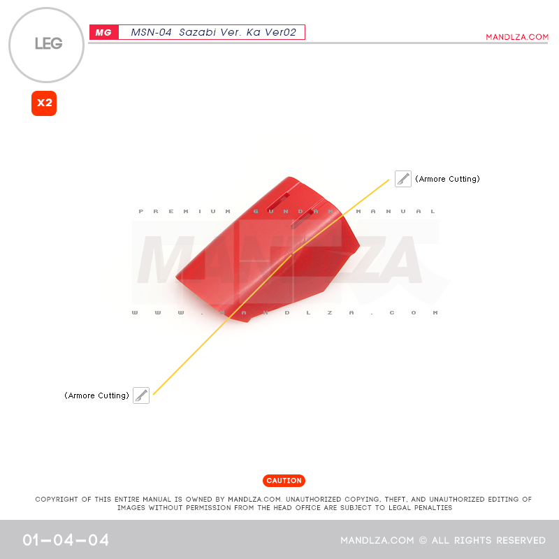 MG] SAZABI Ver.Ka Ver02 LEG 01-04