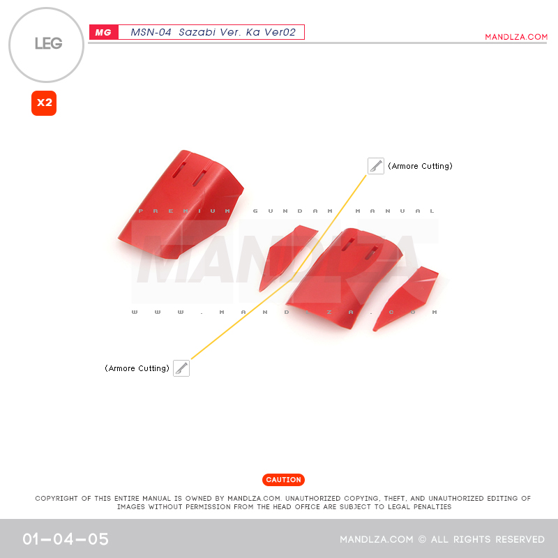 MG] SAZABI Ver.Ka Ver02 LEG 01-04