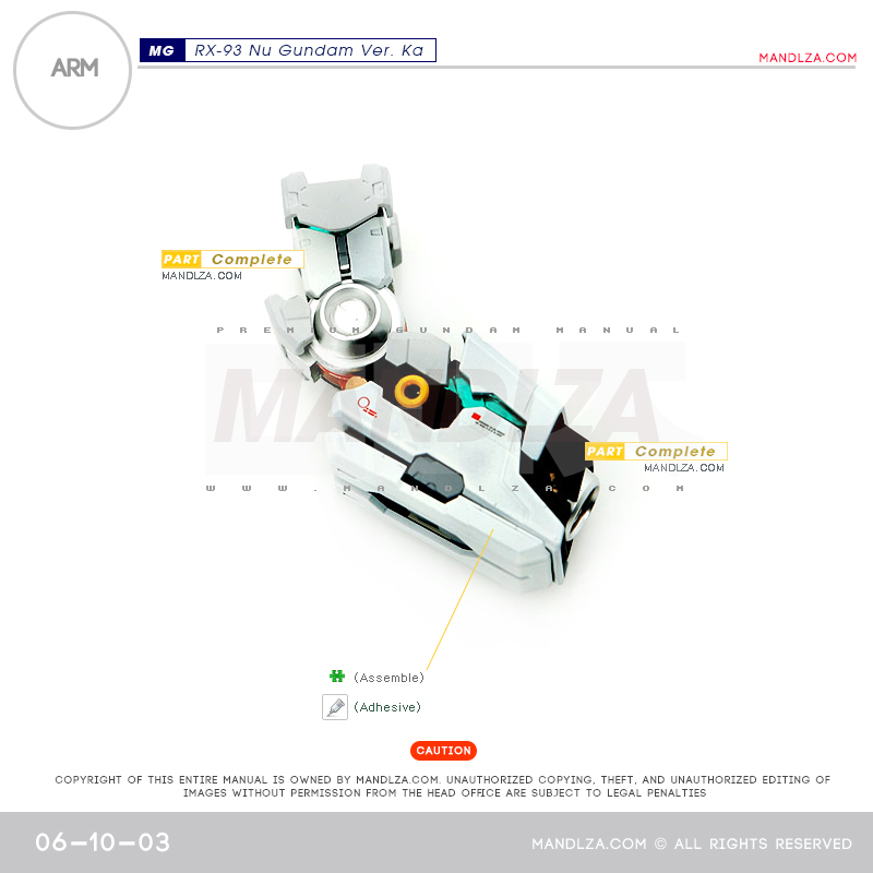 MG] RX-93 NU-GUNDAM Ver.Ka ARM 06-10