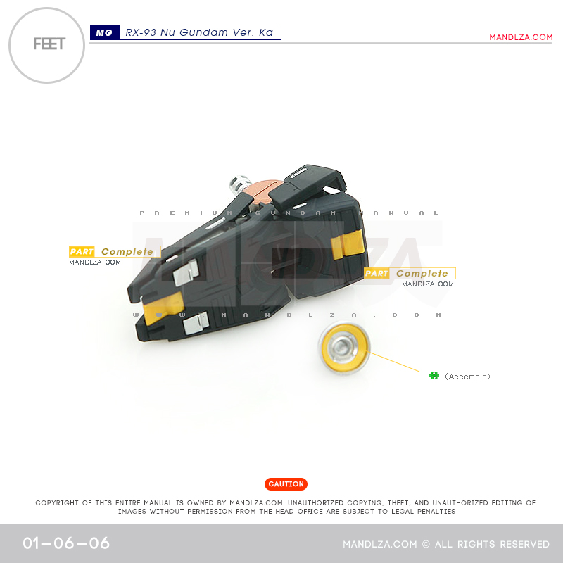 MG] RX-93 NU-GUNDAM Ver.Ka FEET 01-06