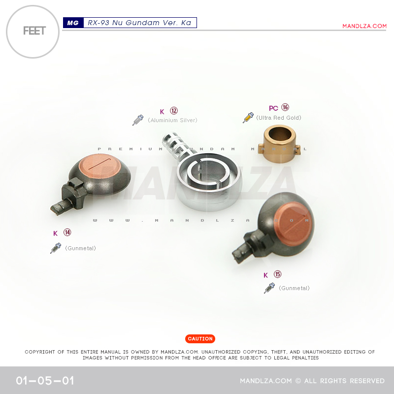 MG] RX-93 NU-GUNDAM Ver.Ka FEET 01-05