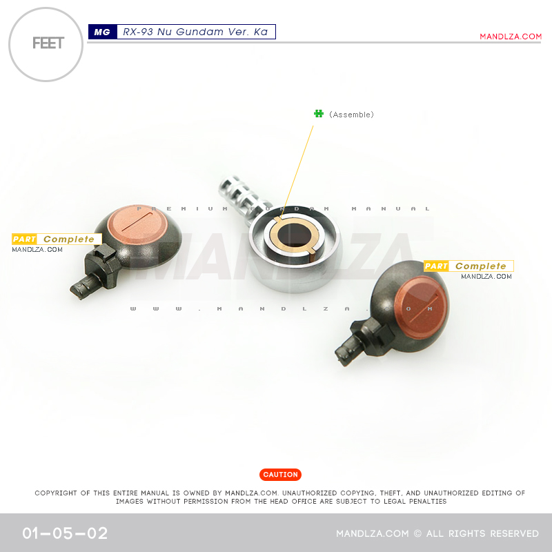 MG] RX-93 NU-GUNDAM Ver.Ka FEET 01-05