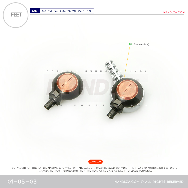 MG] RX-93 NU-GUNDAM Ver.Ka FEET 01-05