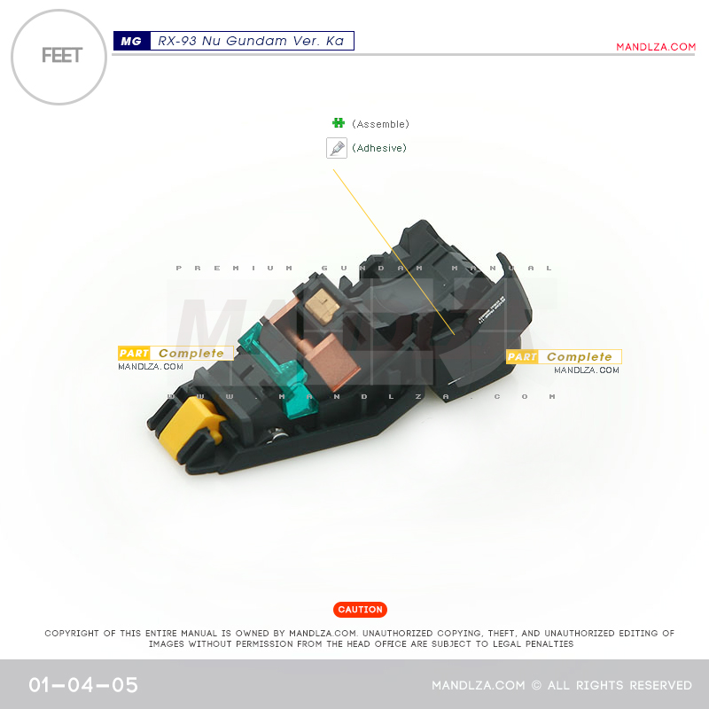 MG] RX-93 NU-GUNDAM Ver.Ka FEET 01-04