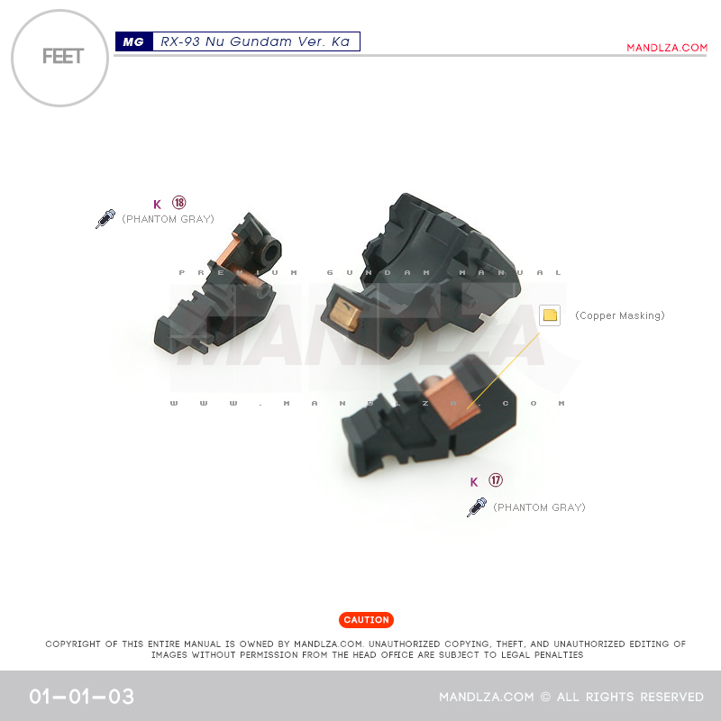 MG] RX-93 NU-GUNDAM Ver.Ka FEET 01-01