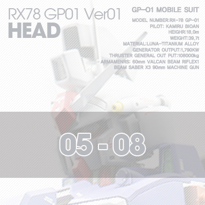 PG] RX78 GP-01HEAD 05-08
