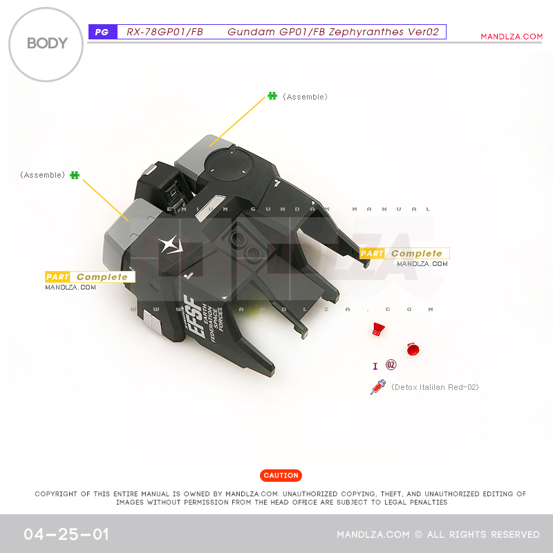 PG] RX78 GP-01 BODY 04-25