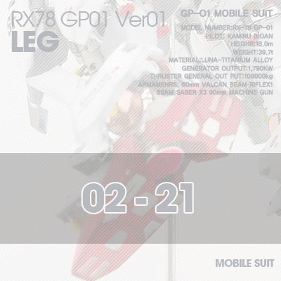 PG] RX78 GP-01 LEG 02-21