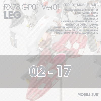 PG] RX78 GP-01 LEG 02-17